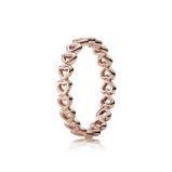 Δαχτυλίδι καρδιά, 14K rose gold-plated