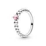 Δαχτυλίδι ασ. 925 με επεξεργασμένο πεταλί ροζ τοπάζι
