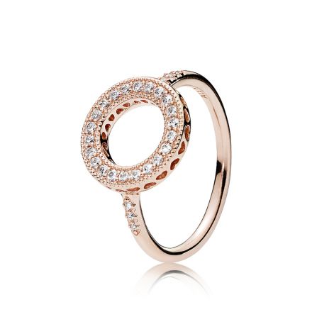 Δαχτυλίδι 14K rose gold-plated με κυβική ζιρκόνια