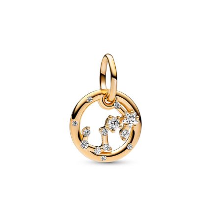 Κρεμαστό σύμβολο με επίστρωση χρυσού 14Κ και κυβική ζιρκόνια, Σκορπιός